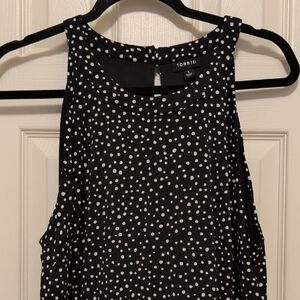 Torrid Black and White Polka Dot Maxi Dress